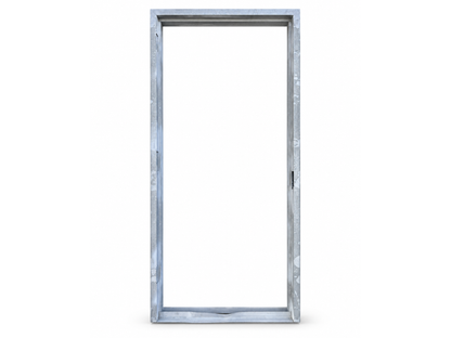 Fully welded hollow metal steel door frame – 14 gauge, front view