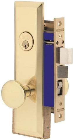 Mortise Apartment Lock Entry Lockset Deadbolt for Residential Commercial Backset 2-1/2